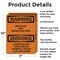 Signmission Employees Only Beyond This Point Bilingual OSHA Warning Sign, Aluminum, 7in W x 10in L, 2PK OS-2PACK-WS-A-710-L-12598 - alternate 2